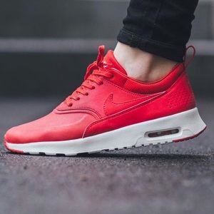 Nike Air Max Thea Premium Red Sneakers